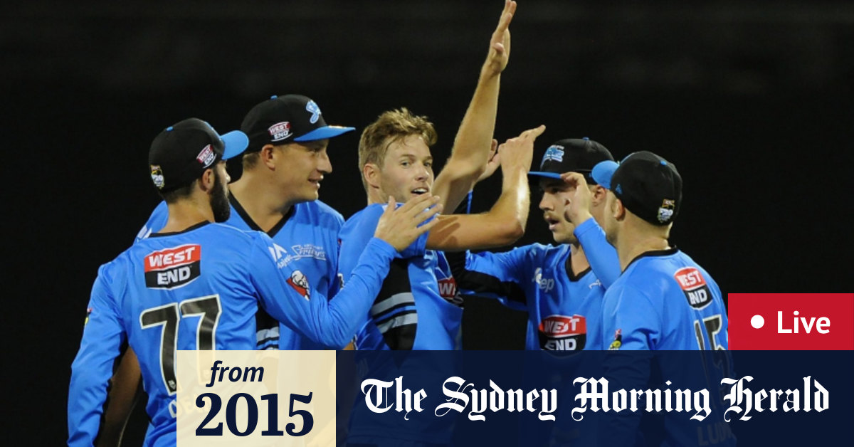 BBL live scores Adelaide Strikers v Perth Scorchers